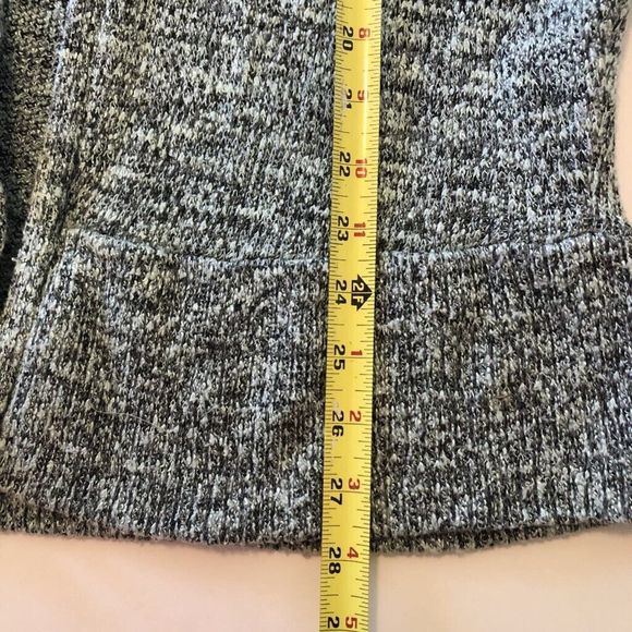 Kirra Womens Cardigan Sweater Gray Marled Short Sleeve Batwing Dolman Knit USA S - Picture 8 of 8